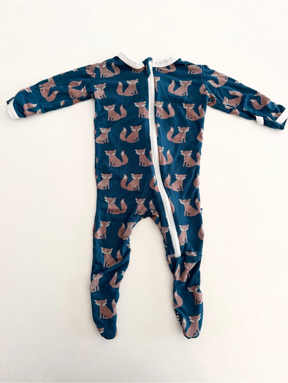 KicKee Pants Bamboo Zipper Footie Sleeper | Size 0-3M